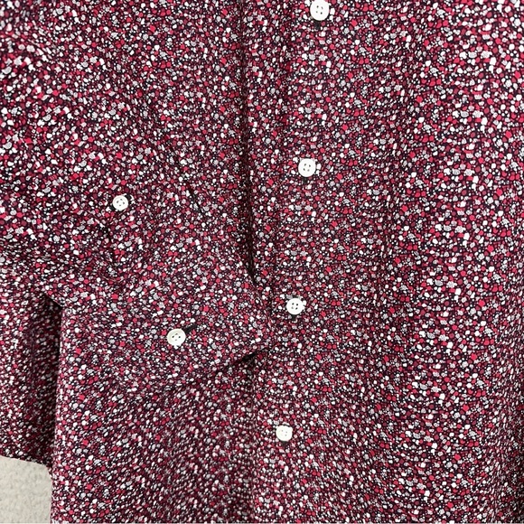 Bonobos Shirt Mens 19x33 Red Jetsetter Stretch Prominent Fit Preppy Office Y2K - Picture 8 of 12